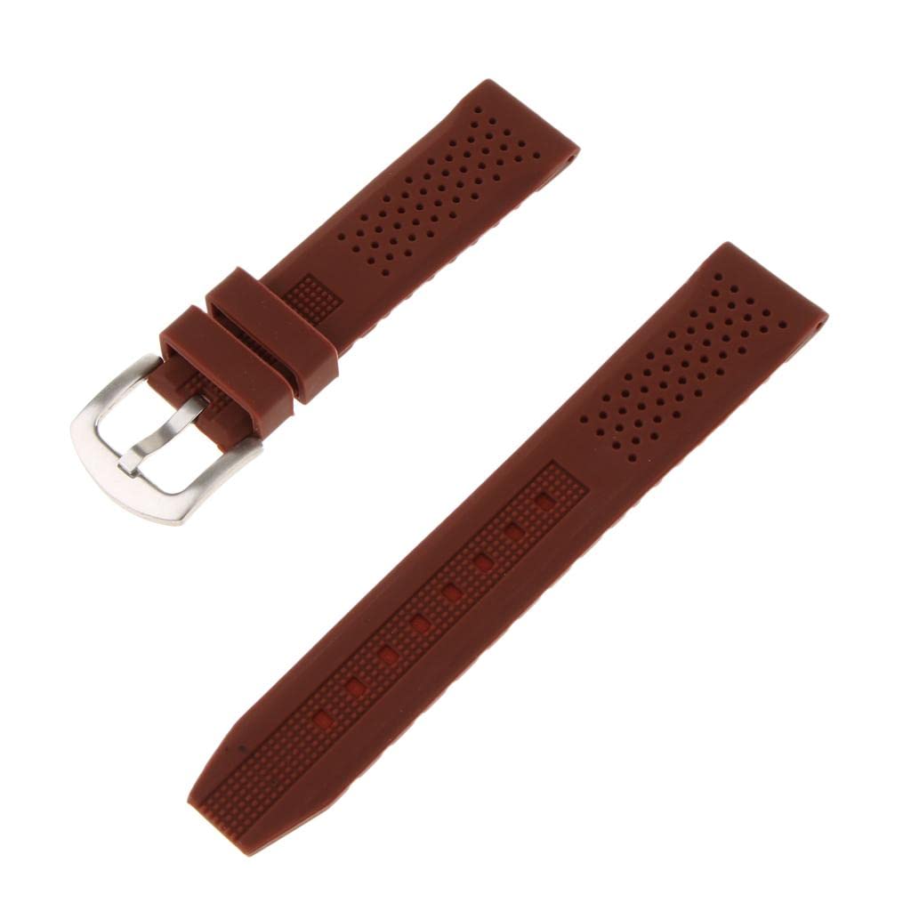 CALANDIS Silicone Watch Band Soft Rubber Replacement Wristwatch Strap Waterproof 20mm (B09ZTXHSJG) Amazon Price History, Amazon Price Tracker