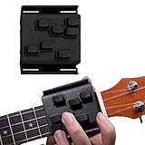 Ukulele Chord Presser Trainer for Beginners, Ukulele Aid Easy Press Kit Chord Assisted Learning Tool, Ukulele Attachment Eliminates Finger Pain for 23 Inches and 26 Inches