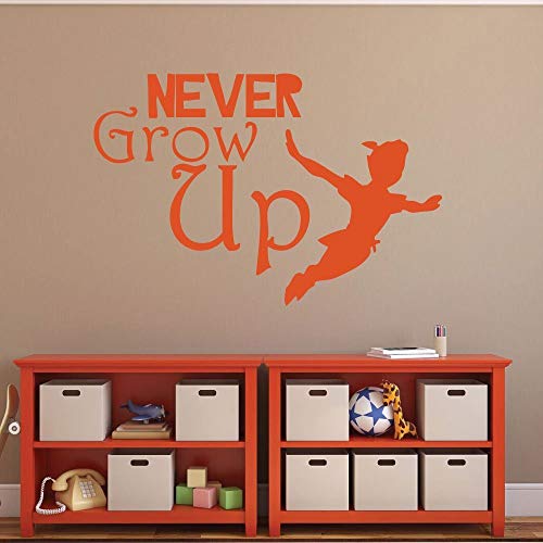 Peter Pan Vinyl Wall Decals Never Grow Up Kids Bedroom Decor Great For Playrooms, Schools, And Child Care Centers. #TOP4