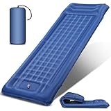 Camping Sleeping Pad, Extra Thickness 4.8 Inch Ultralight Sleeping Mat with Pillow,Built-in Pump,Wat