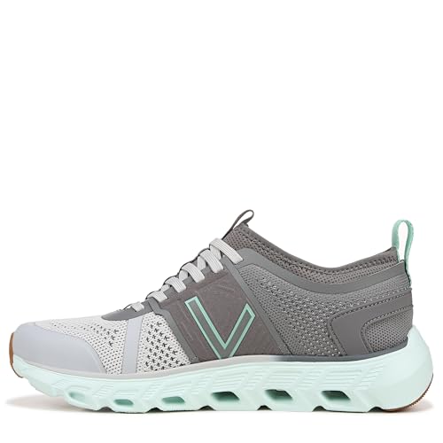 Image of Vionic Women's Captivate Oxford, Charcoal Knit Synthetic, 6 US