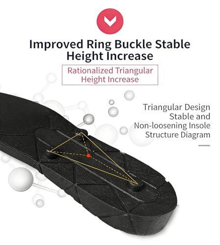 Plantillas invisibles unisex con aumento de altura ajustable 7.5 cm miniatura 5