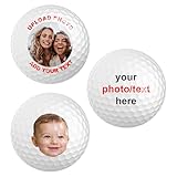 Personalized Golf Balls, Custom Golf Balls with Logo or Photo – Ideal Gifts for Men, Golfers, Dads, Boyfriend, Husband, Grandfather, Groomsmen – Unique Customized Text or Logo Image for Golf Lovers