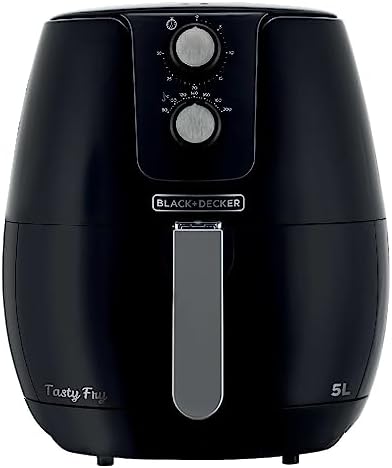 BLACK+DECKER Air Fryer Fritadeira Elétrica sem Óleo e Cesto Antiaderente com Capacidade de 5L, Modelo AFM5, 220V