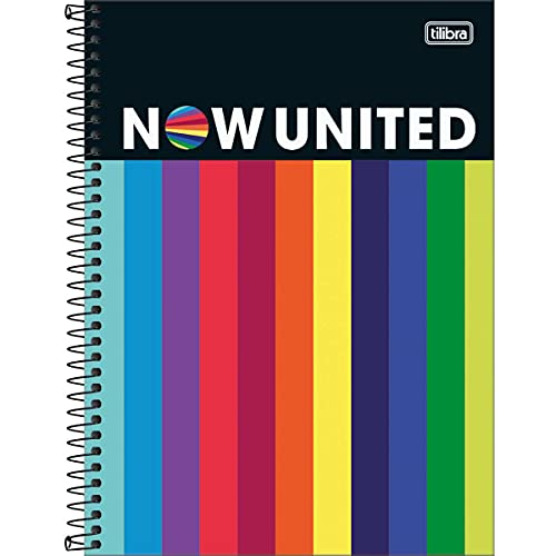 Kit de Cadernos, Tilibra, Universitário, 1 Matéria, Capa Dura, Now United, 80 Folhas, Pacote com 4,