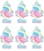 LITTLE TREES Car Air Freshener | Hanging Paper Tree for Home or Car | Cotton Candy | 6 Pack