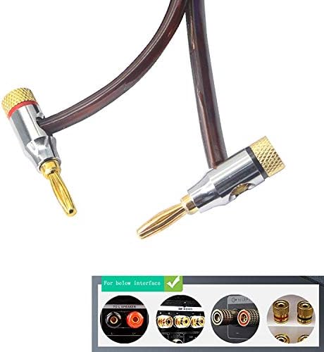 XMSJSIY Speakon to Banana Speaker Cable, Banana to Speakon Male Speaker Wire Audio Adapter Amplifier Connection Cord for DJ/PA with Twist Lock -2.0 Meter
