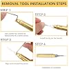 Electrical Pin Extractor Tool-Terminal Removal Tool with 8PCS Replacement Tips, Suitable for Metri Pack, AMP, Molex Connector, Universal Automotive Repair Terminal Release Tool