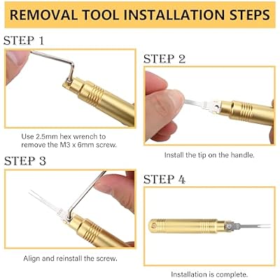Electrical Pin Extractor Tool-Terminal Removal Tool with 8PCS Replacement Tips, Suitable for Metri Pack, AMP, Molex Connector, Universal Automotive Repair Terminal Release Tool