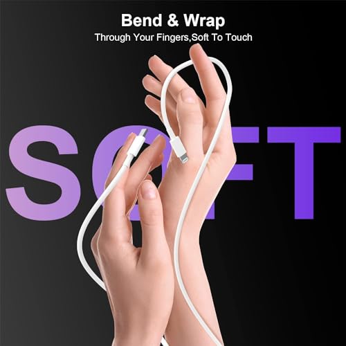 Image of NISHTECH USB C To Lightning Cable 1M iPhone Fast Charger Cable USB-C Power Delivery Charging Cord For iPhone 14 /13 /12 /12 PRO Max /12 Mini /11 /11PRO /XS /Max /XR /X /8 /8Plus /iPad Pack Of 1, White