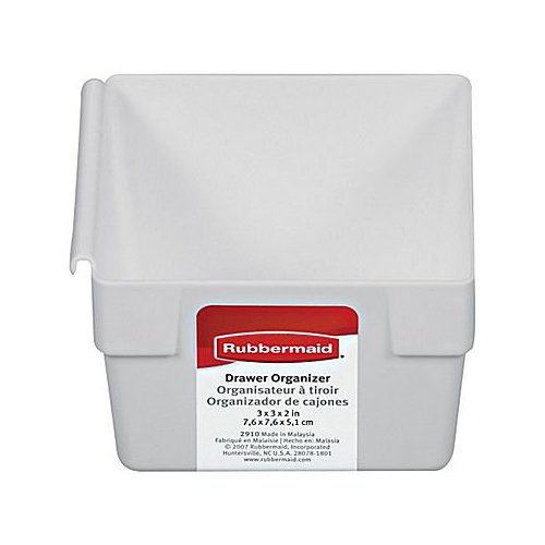 Rubbermaid, White Drawer Organizer, 2, 3-Inch By 3-Inch #TOP27