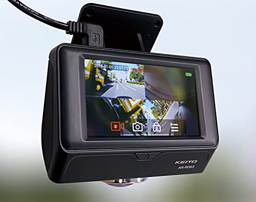 KEIYO AN-R088 ドライブレコーダー 360度パノラマ録画 KEIYO AN-R083 パノラマドライブレコーダー