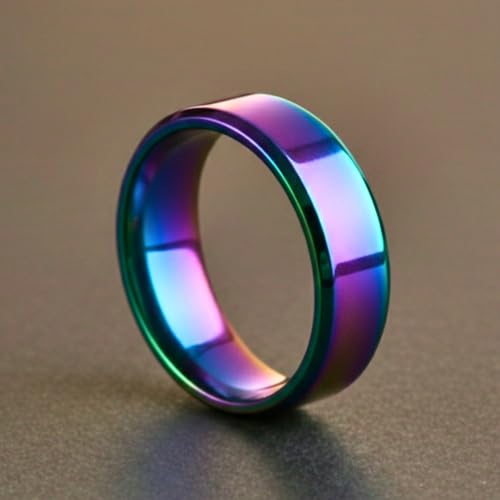 Image of THE MEN THING AZURE CORE - MULTICOLOR - Pure Stainless Steel Men's Multicolor - Plated Ring (Size : 18-22-29)