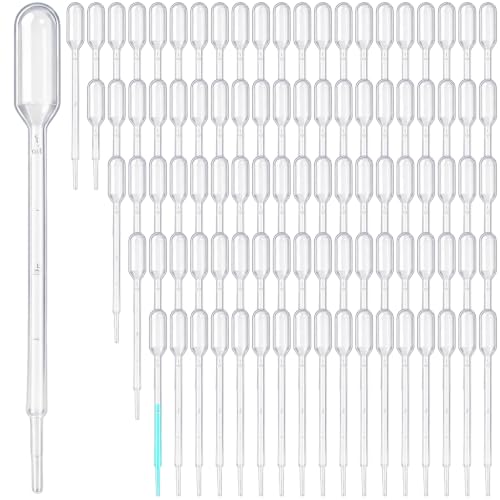 Image of 300PCS 1ml Disposable Plastic Clear Liquid Dropper Transfer Pipette Eye Droppers,Volumetric Pipettes,Essential Oils Pipettes