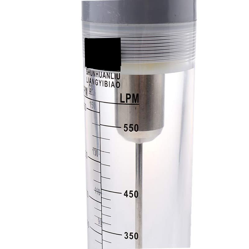 Medidor de flujo líquido, LZM-50G, caudalímetro de 100-300 LPM, hembra interna de 2 pulgadas, caudalímetro de flujo de agua líquida de tubo escala precisa acrílico transparente para medida