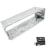 Universal Single Din Stereo Radio Replacement Fitting Cage Kit Installation,Single din Radio Mount,Metal 1 Din Sleeve Installation Kit for Car DVD Player-1 PCS