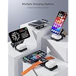 Antank 3 in 1 Charging Station for Apple, Magnetic Foldable Wireless Charger Stand, Portable Travel Charger for iPhone 17 16 15 14 13 12 Series, AirPods 4/3/2/Pro, Apple Watch Ultra/SE/9/8/7/6/5/4/3/2 - Image 2