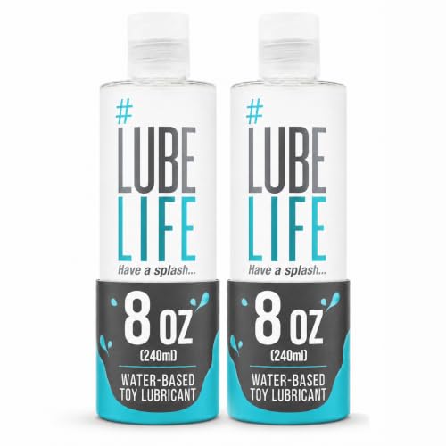 Image of LUBELIFE Water Based Toy Lube, Personal Lubricant Safe for Toys 2 x 8 fl oz
