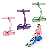 3PCS Multifunction Tension Rope, 6 Tube Resistance Band Resistance Bands with Handle Pilates Equipment, Exercise Band Sit up Exercise Equipment, Tension Rope Exercise for Yoga