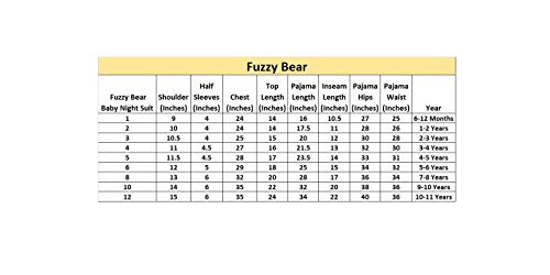 Image of Fuzzy Bear Baby Boy's Cotton Printed Night Suit Set Pack of 1