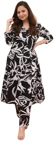 Leriya Fashion Co-ord Set for Women Stylish | Kurta Sets for Woman | Short Kurti for Woman Latest | Anarkali Suit For Women | Festive Ethnic Indian Traditional Outfit for Functions & Puja