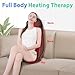 Back Massager for Chair, Heated Seat Cushion Massager with Neck Traction, Vibration Massage Pad for Full Body Massage for Office Chair, Home Use