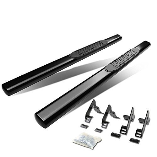 DNA MOTORING STEPB-4-882-BK 4 Inches Powder Coated Side Step Nerf Bar Running Boards Compatible with 04-12 Colorado/Canyon