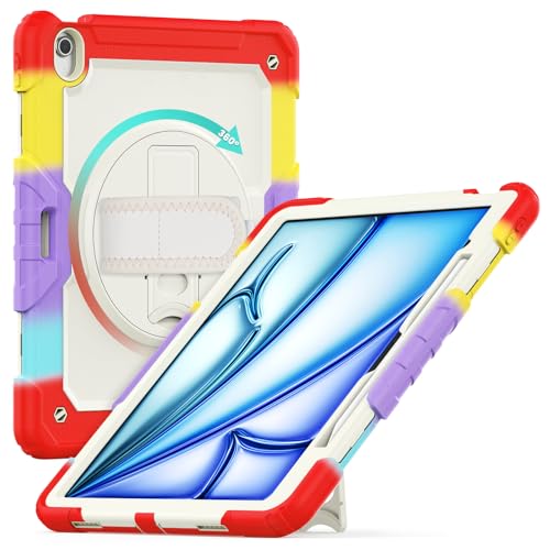 Funda iPad Air 13 M4 resistente con protector pantalla carcasa antichoque TPU 2