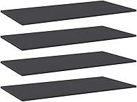 Vista 21 de 4 tableros de repuesto para estanterías, paneles de repuesto de aglomerado, unidades de almacenamiento, estantes organizadores, color gris hormigón