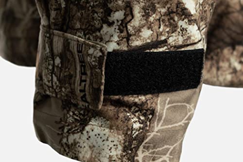 SCENTBLOCKER Shield Series Drencher Men\'s Insulated Late Season Breathable Waterproof Hooded Camo Hunting Jacket (RT Edge, X-Large)