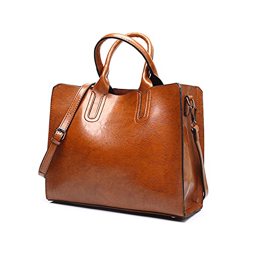 Sac fourre-tout pour femmes en cuir synthétique aux finitions soignées