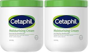 Cetaphil Moisturising Cream 550g, Rich Face & Body Moisturiser, Pack of 2