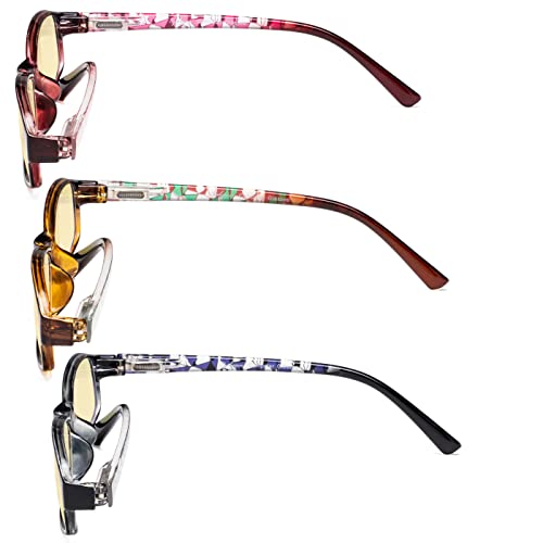 Image of Eyekepper 3 Pack Blue Light Blocking Eyeglasses Crystal Clear Computer Readers