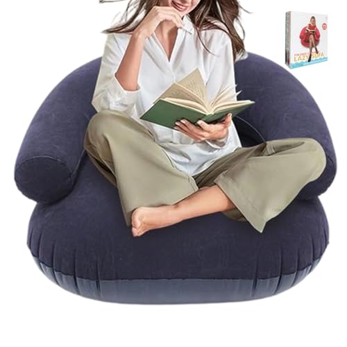 Chaise gonflable floquée et portable pour salon et voyage