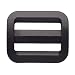 15 Pack 3/4" Black Tri Glide Buckles Plastic Webbing Adjuster 20mm Triglides Black for Backpack Bag