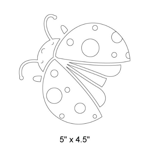 Ladybug Stencil for Painting Ladybugs on Walls and Furniture of a Classroom