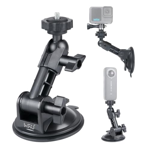 Support de voiture à ventouse HSU pour GoPro et Insta360 sur pare-brise