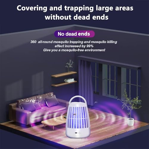 Evita picaduras de mosquitos con este matamoscas UV portátil USB 8