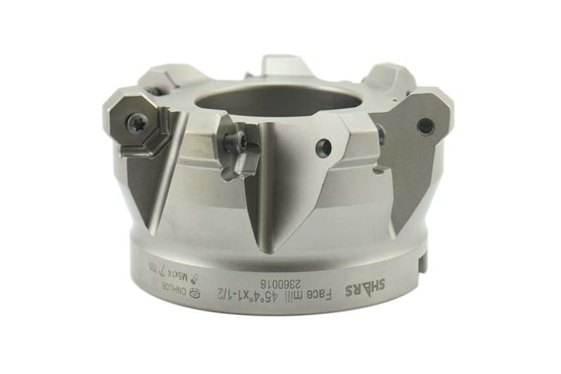 Shars 4" 45° Indexable Face Mill ONHU 16 Cutting Edge Insert + Certificate 404-2630W R[