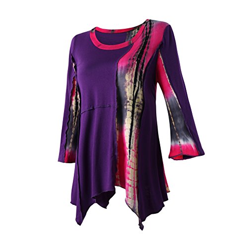 T-shirt violet XL YALI ample pour éviter les vêtements trop serrés