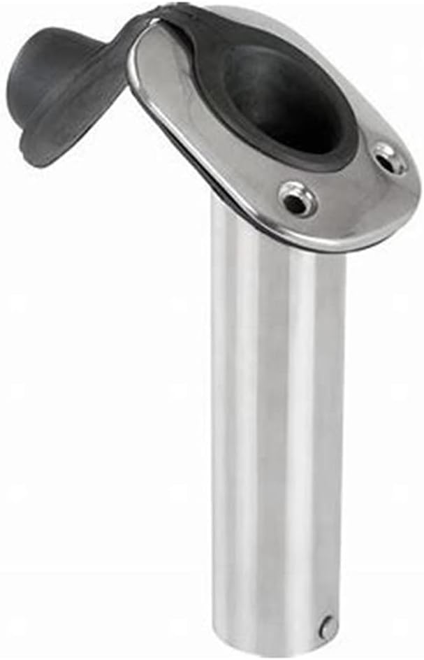 Fishing Rod Racks 2 Pcs Stainless Steel 30 Degree Fishing Rod Holder Flush Mount Fishing Pole Holder For Marine Yacht Boat for Boat Yacht