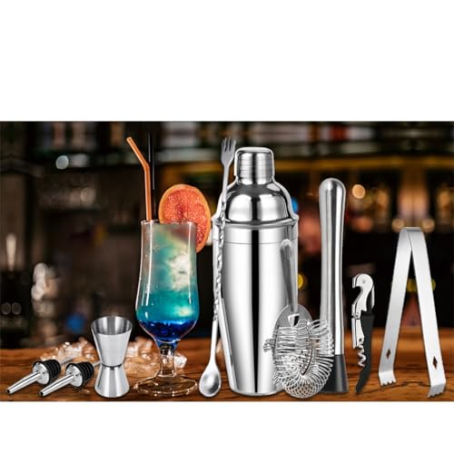 Set coctelera de acero inoxidable 12 piezas miniatura 7