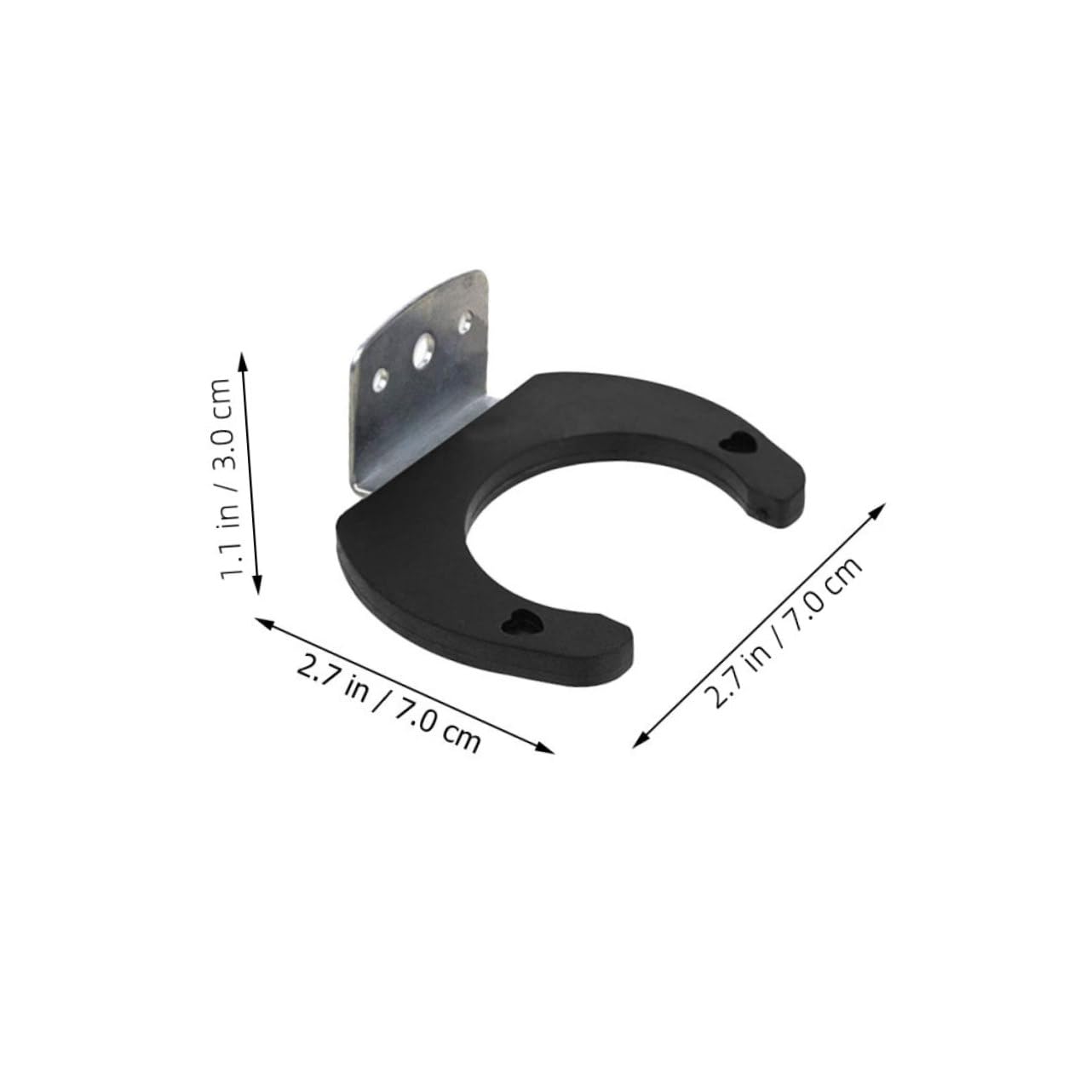 Balacoo 2Pcs Wall Mounted Microphone Hooks Portable Mic Holders for Home Studio Durable Design for Broadcasting Audio Recording Lightweight Easy to Install