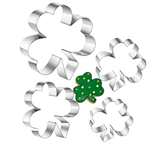 4-Piece Clover Cookie Cutter Set...
