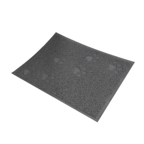 1個 猫砂クッション ゴミ キャットフードフィーダー トラッパー ごみト マット 猫砂 ャー 猫砂パッド 自動ペットフィーダー リムーバースポンジ 遊ぶ Grey ROMISBABA