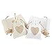 Sacs en Toile de Jute 20 Paquets Sacs de Jute en Lin Sacs de Cordon de Cordon de Cordon de Cordon Candy Cadeau Poches pour Mariage 0629 (Color : 20 Pcs)