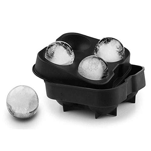 FairytaleMM Siliconen Water Letter Zwart Cake Mold Ice Mold 4 Gat IJshockey Ronde IJs Grid Mold Zwarte Bar Sferische DIY… - Image 3
