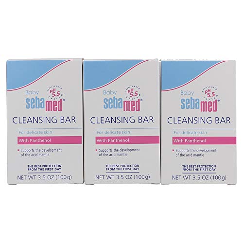 Image of Sebamed Baby Ultra Mild Cleansing Bar - Hypoallergenic Non-irritating Cleanser with Vitamins and Amino Acids 3.5 Ounces (100g) (3)