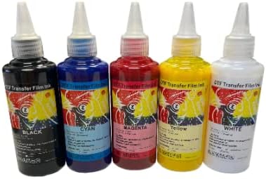 Tintas DTF de botella de tinta de 3.4 fl oz - Tinta directa a película para transferencias de impresión DTF para impresoras Epson (Magenta)