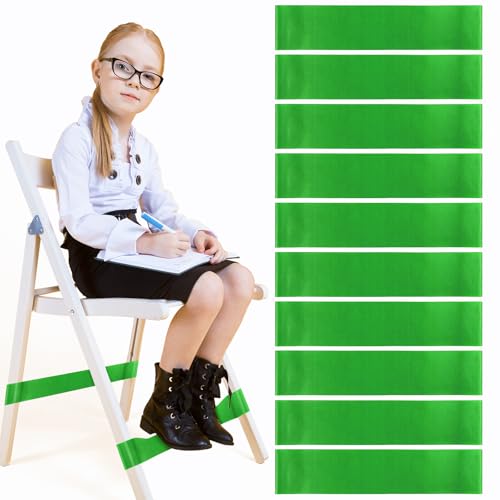 10 Pack Chair Bands for Kids with Fidgety Feet, Classroom Must Haves, Flexible Seating for Sensory Focus, Fidget ADHD Autism School Desks Supplies
